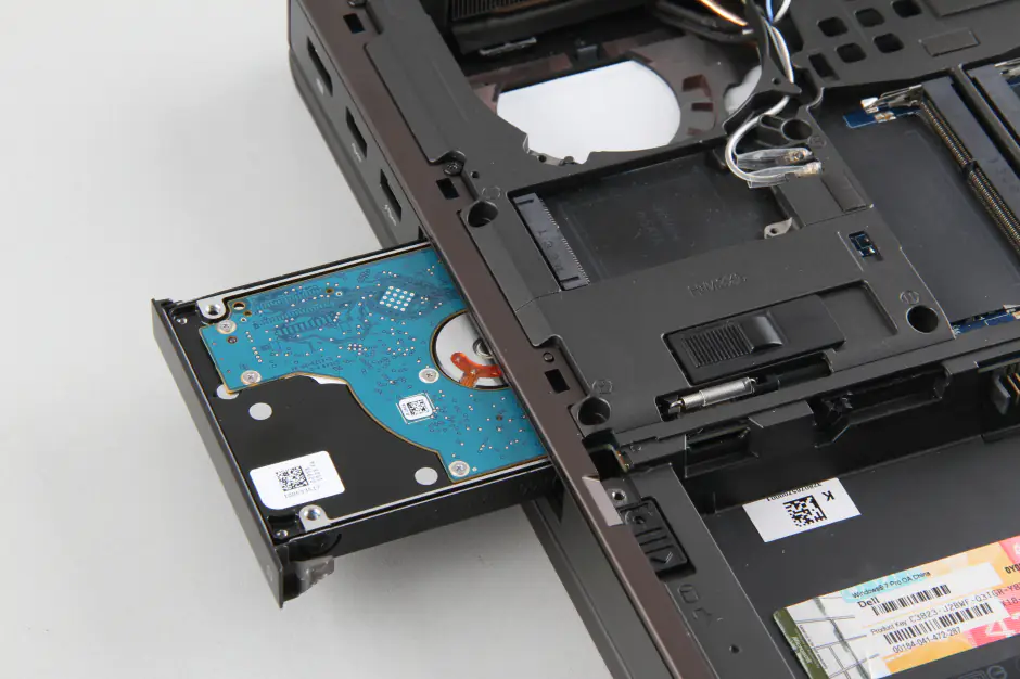 Pull out the hard drive